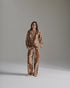 San Benito Cotton Silk Pants / Brown Arabesque